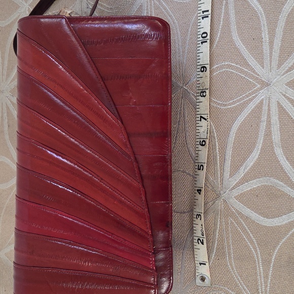Collection: Vintage Genuine Red Eelskin Purse And Accessories! - Picture 3 of 13